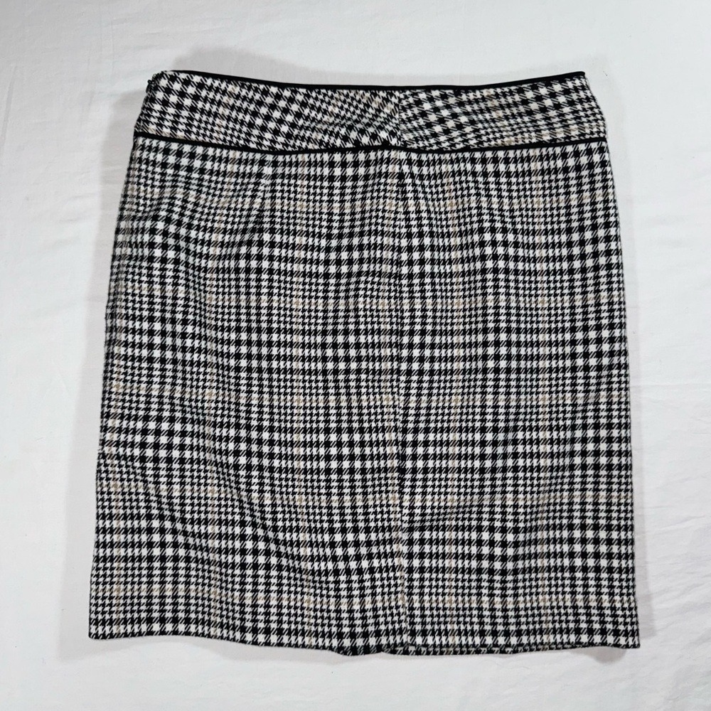 Banana Republic Black & White‎ Houndstooth Pencil Skirt Size 2 Petite